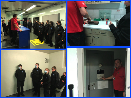 Police Cadets visit to Spennymoor custody 